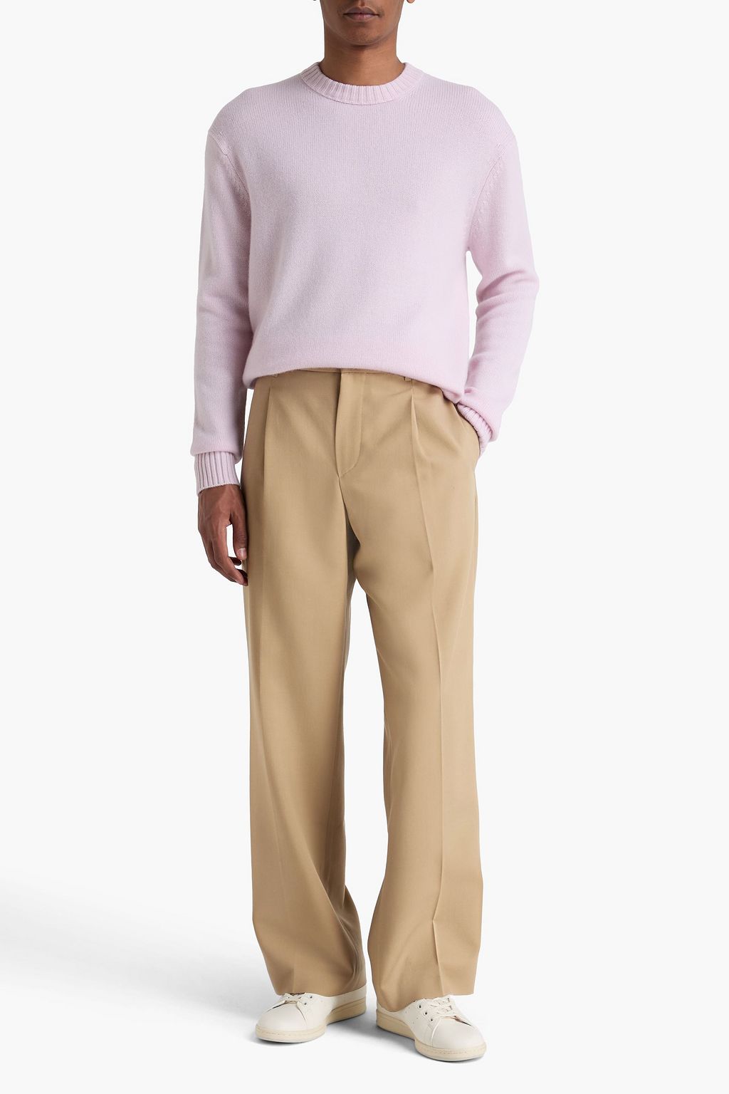 FRAME Wool and mohair-blend twill pants