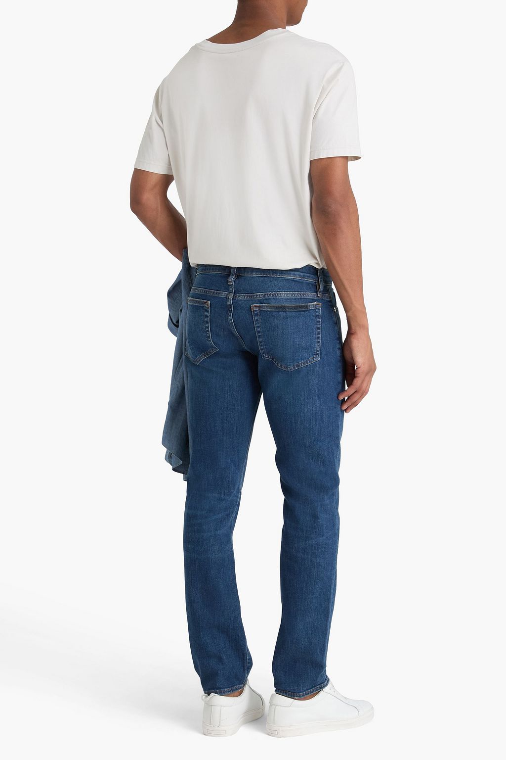FRAME L'Homme slim-fit faded denim jeans