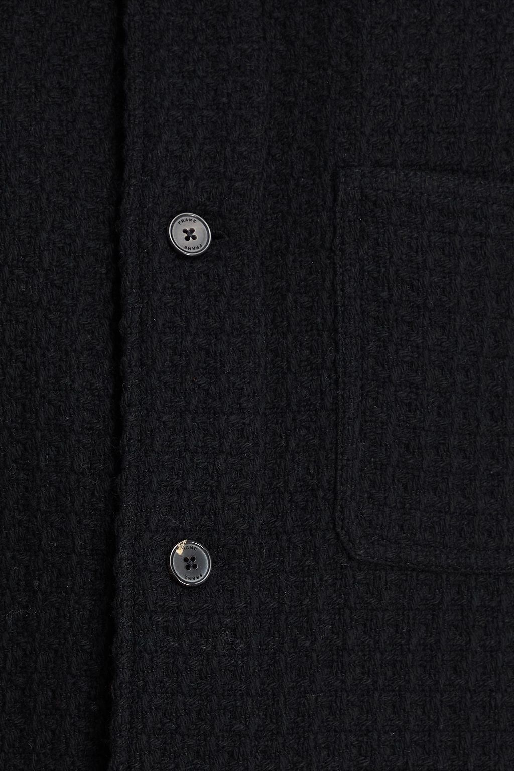 FRAME Wool-blend tweed overshirt