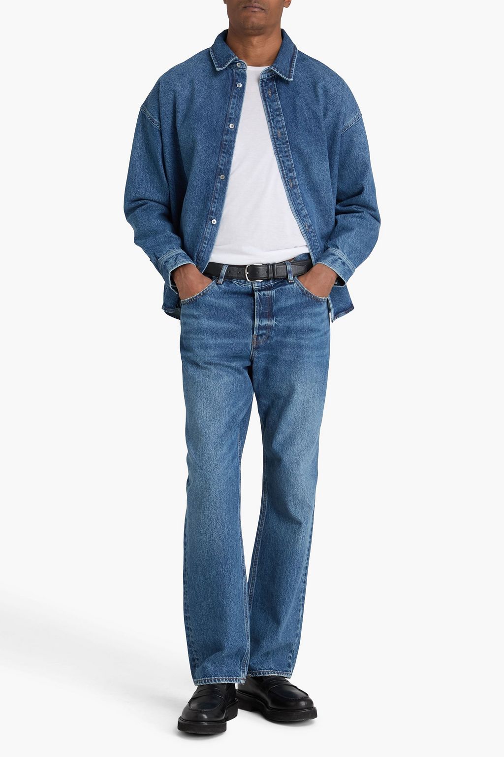 FRAME The Straight faded denim jeans
