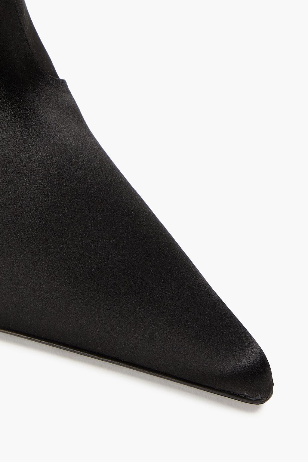 MAGDA BUTRYM Floral-appliquéd satin ankle boots