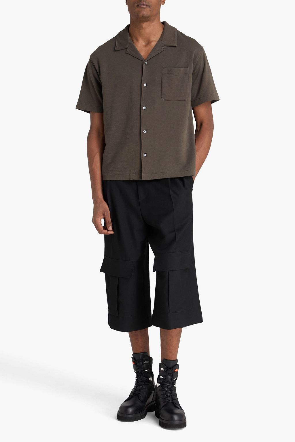 FRAME Cotton-jersey shirt