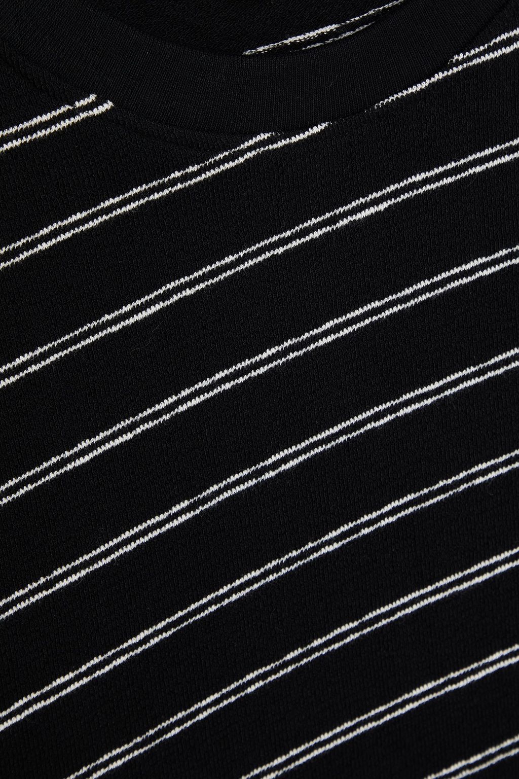 FRAME Striped cotton-jersey T-shirt