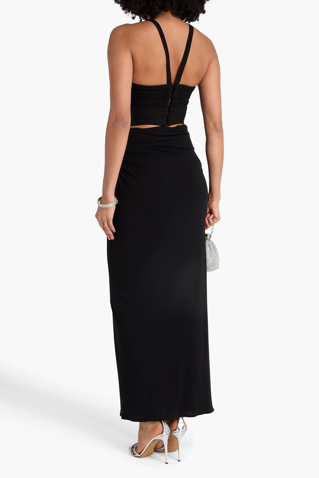 MAGDA BUTRYM Ruched stretch-jersey maxi skirt