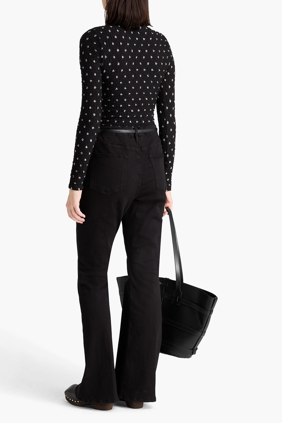  Frame - Le High Flare High-rise Flared Jeans - Schwarz - 32 