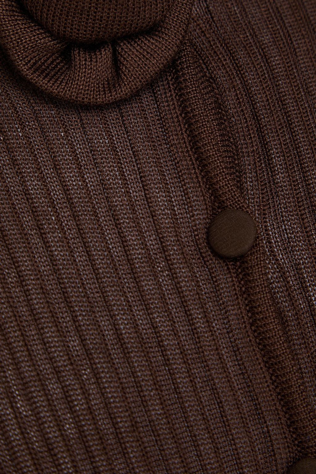 MAGDA BUTRYM Floral-appliquéd ribbed silk cardigan