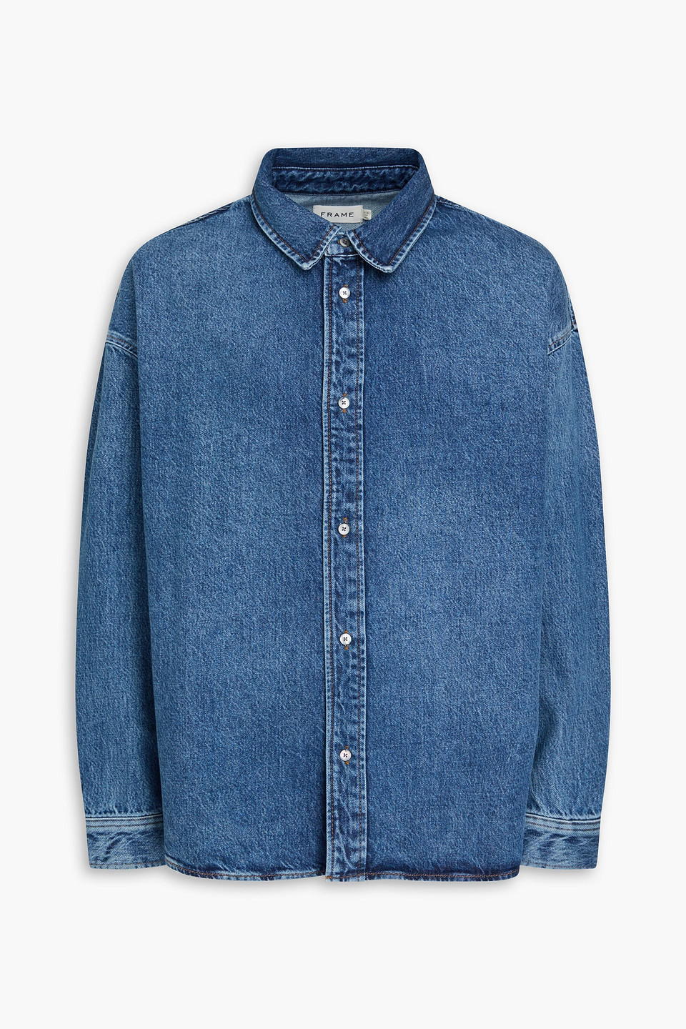 frame - denim shirt - blue - m