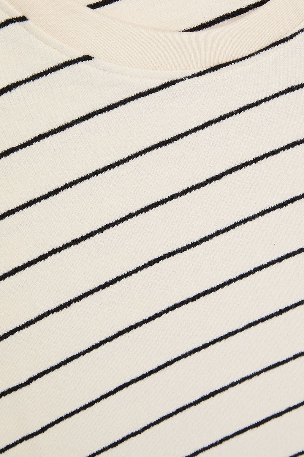 FRAME Striped cotton-jersey T-shirt