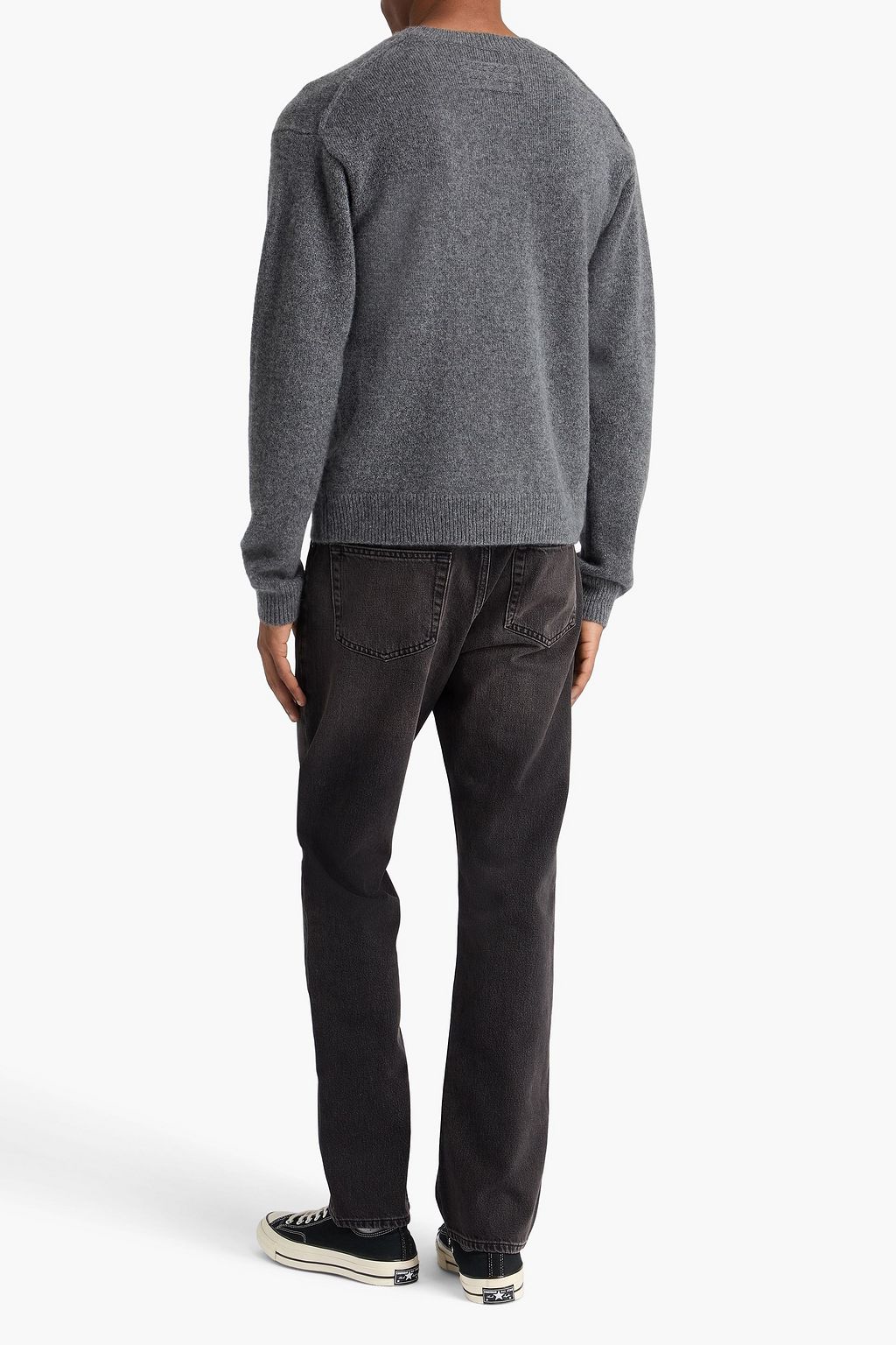 FRAME Cashmere and silk-blend sweater