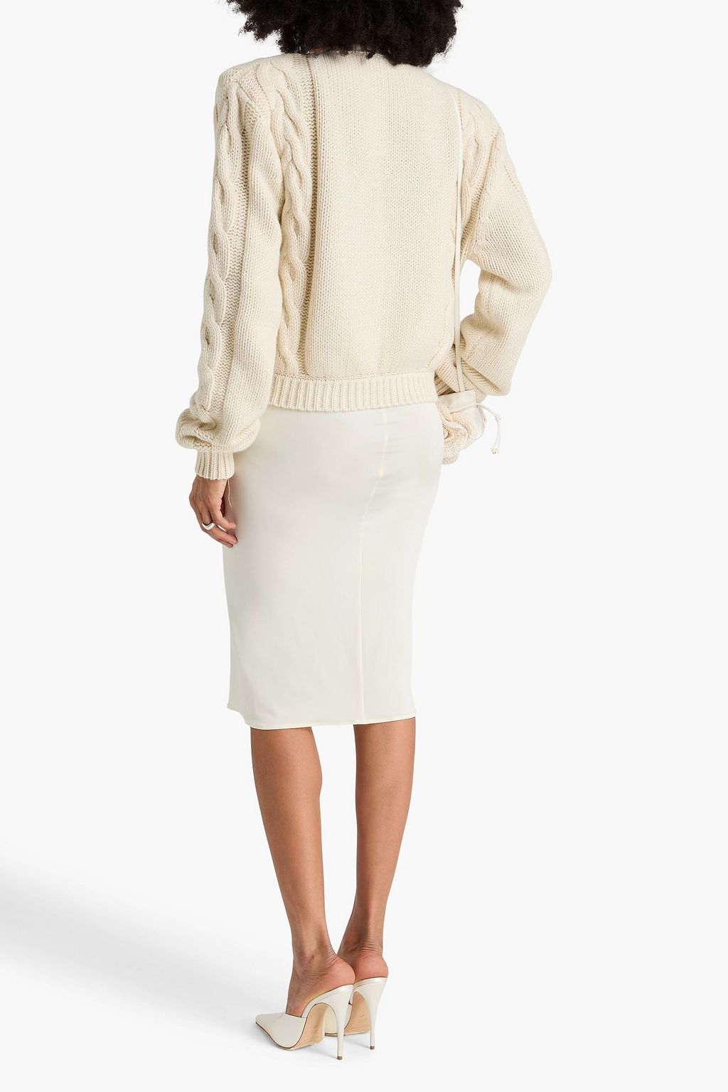 MAGDA BUTRYM Cardigan aus Kaschmir mit Zopfstrickmuster