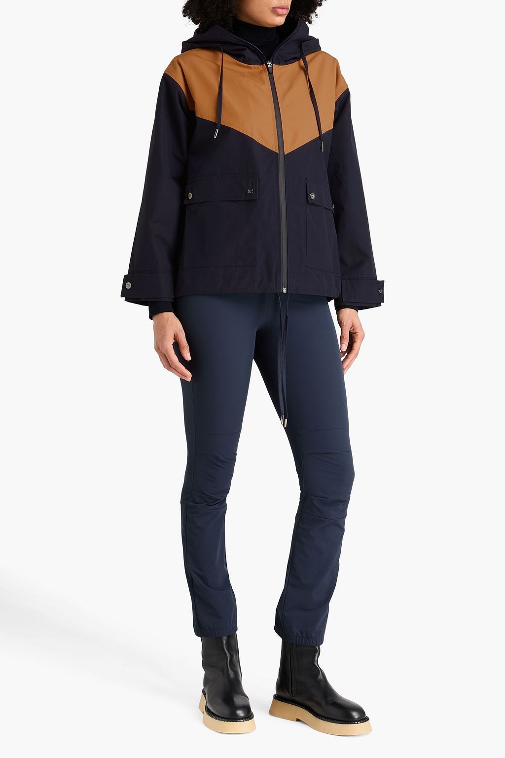 WE NORWEGIANS Lyngen two-tone cotton track jacket