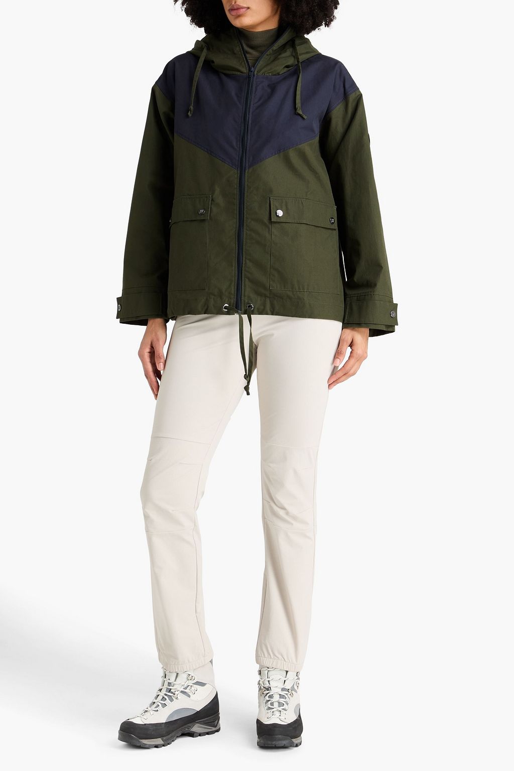 WE NORWEGIANS Lyngen two-tone cotton track jacket