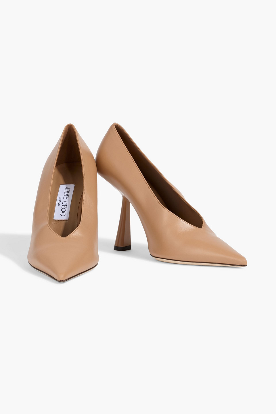 Jimmy Choo Maryanne 100 Leather Pumps In Animal Print