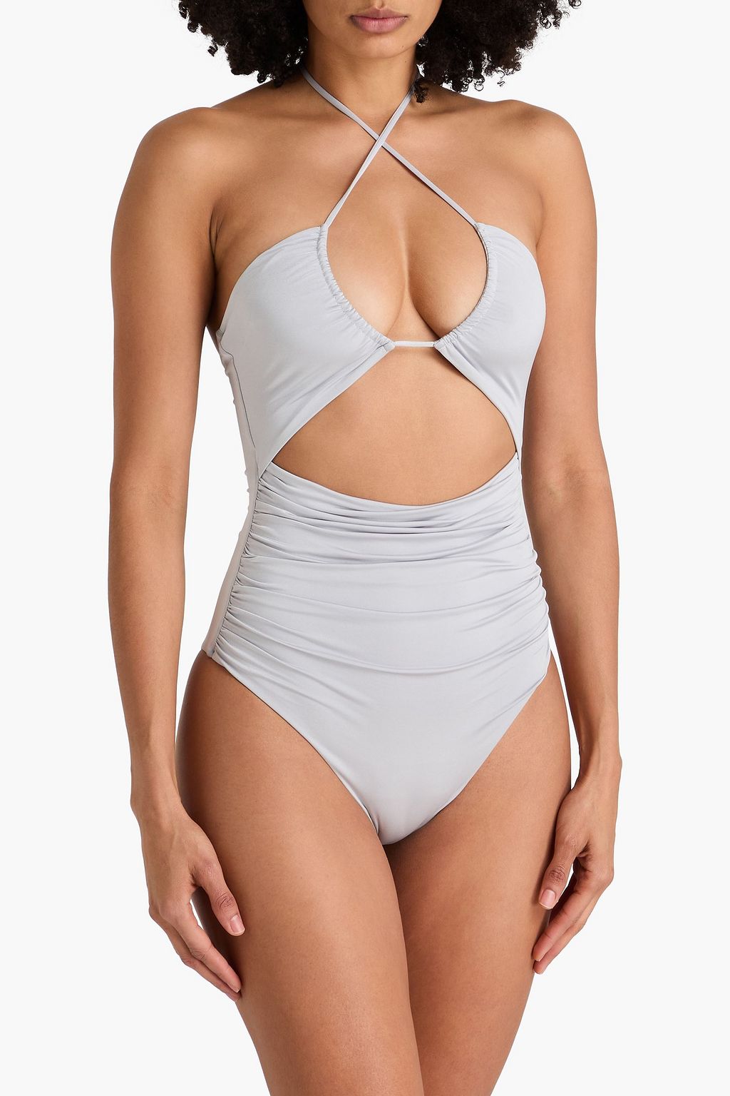 MAGDA BUTRYM لباس سباحة بفتحات بتأثير مزموم