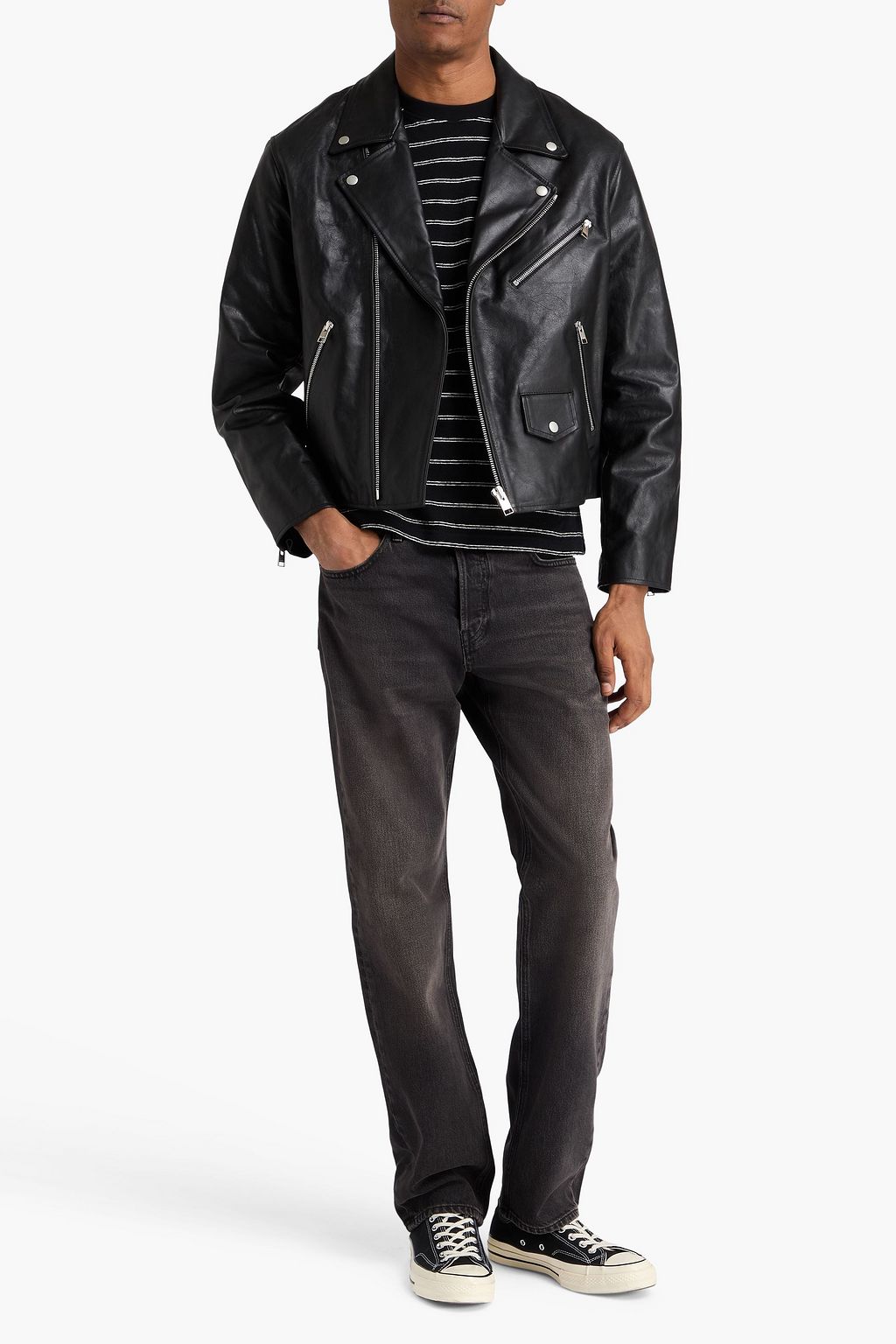 FRAME Leather biker jacket