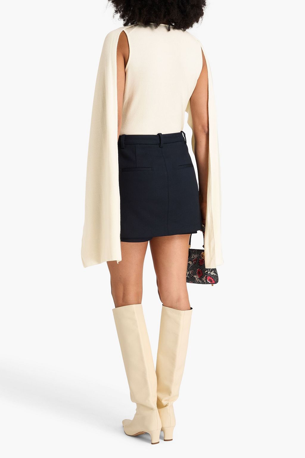 MAGDA BUTRYM Draped wool, silk and cashmere-blend sweater