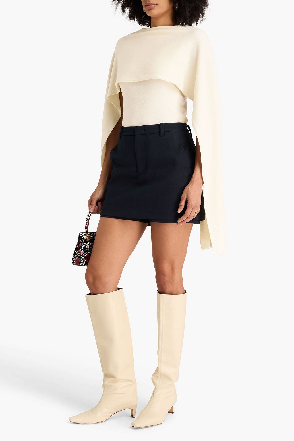 MAGDA BUTRYM Draped wool, silk and cashmere-blend sweater
