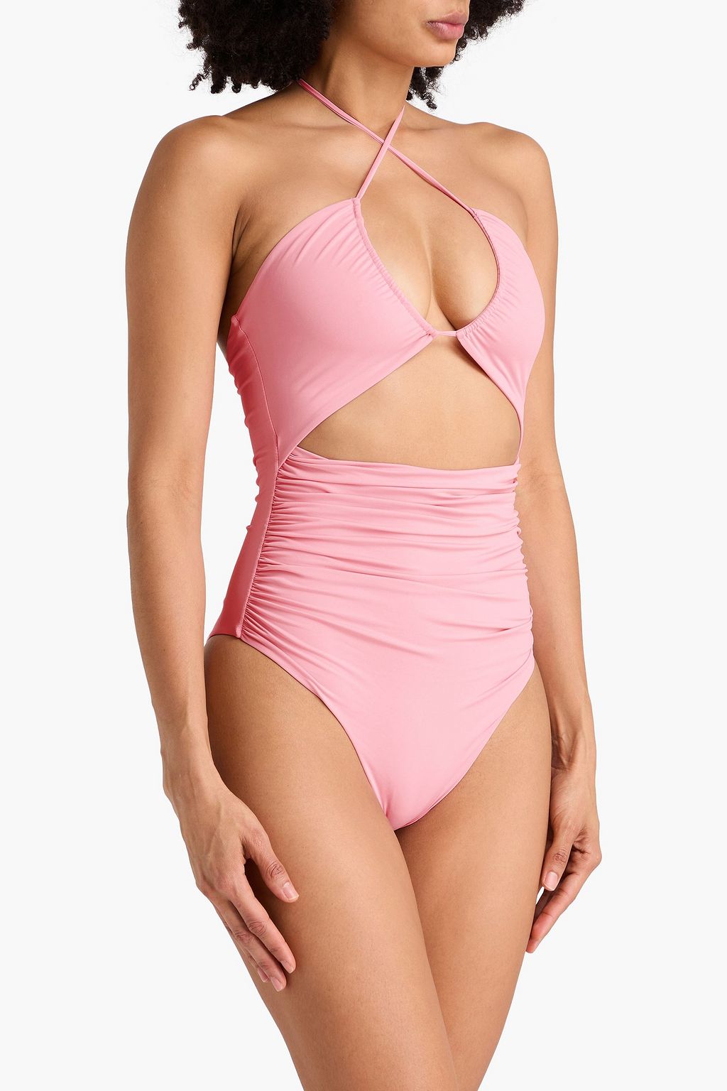 MAGDA BUTRYM لباس سباحة بفتحات بتأثير مزموم