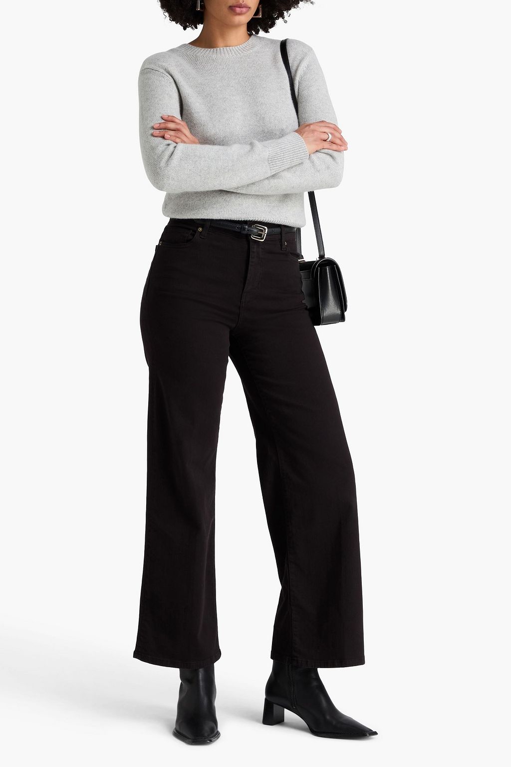 FRAME Le Palazzo high-rise wide-leg jeans