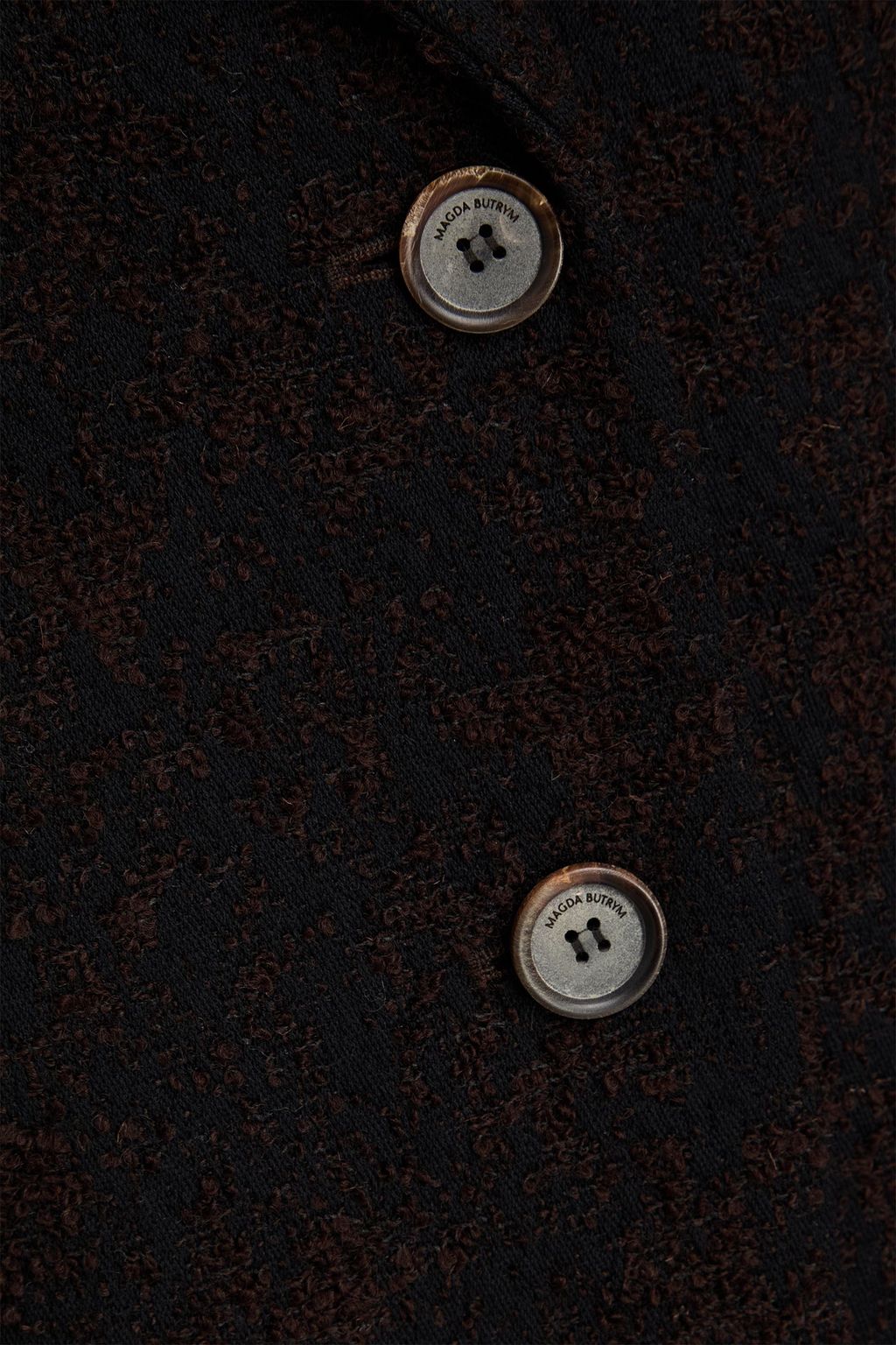 MAGDA BUTRYM بليزر من التويد بحبكة بوكليه من مزيج من الصوف