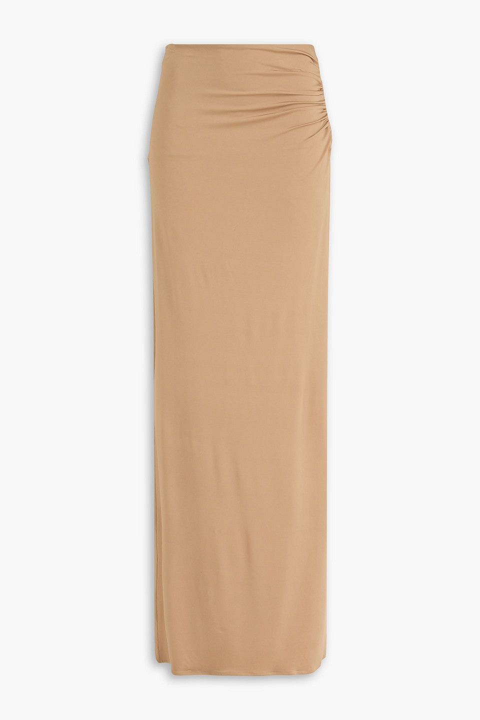 magda butrym - ruched stretch-jersey maxi skirt - neutral - fr 34