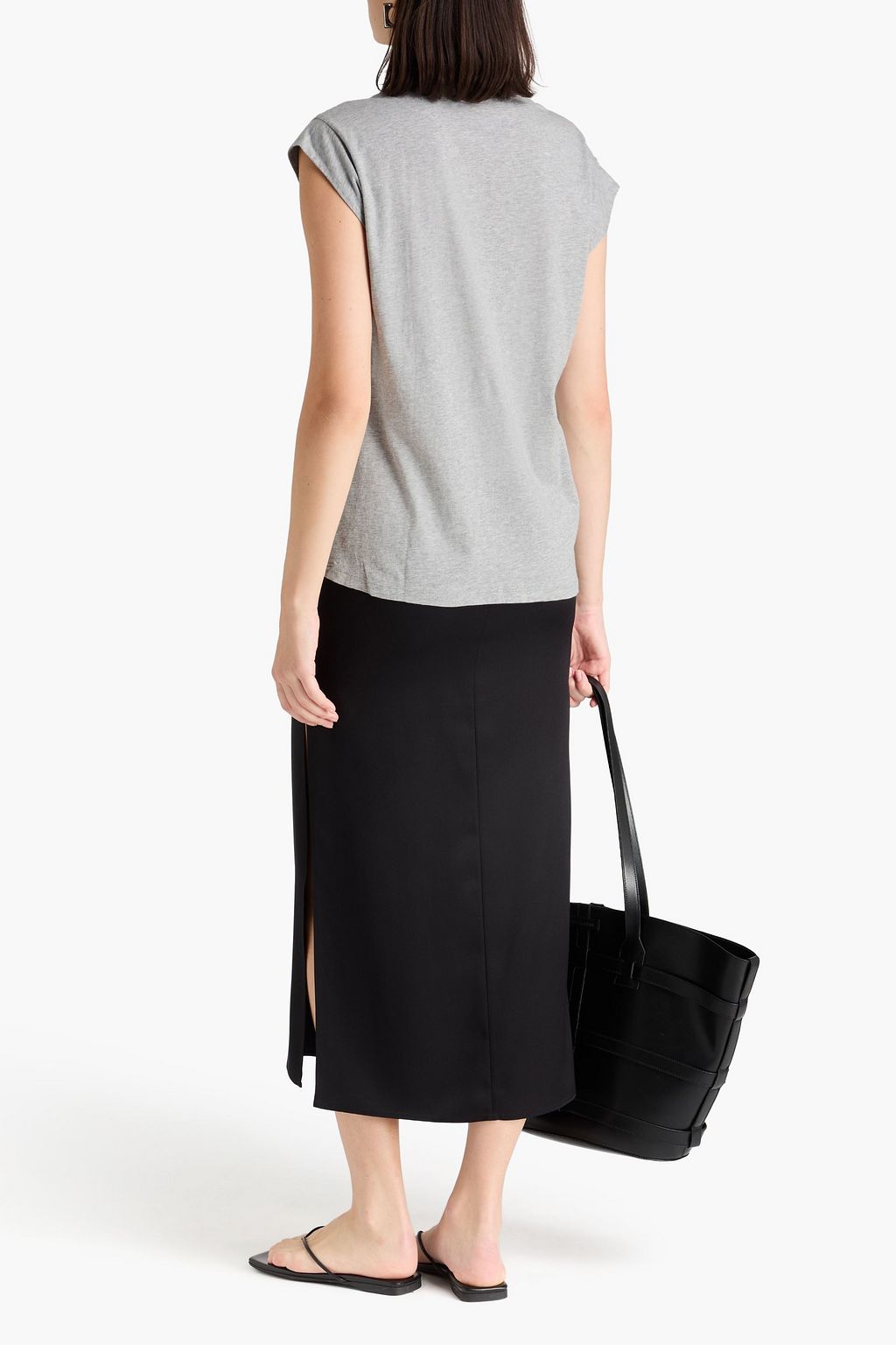 FRAME Le Mid Rise cotton-jersey T-shirt