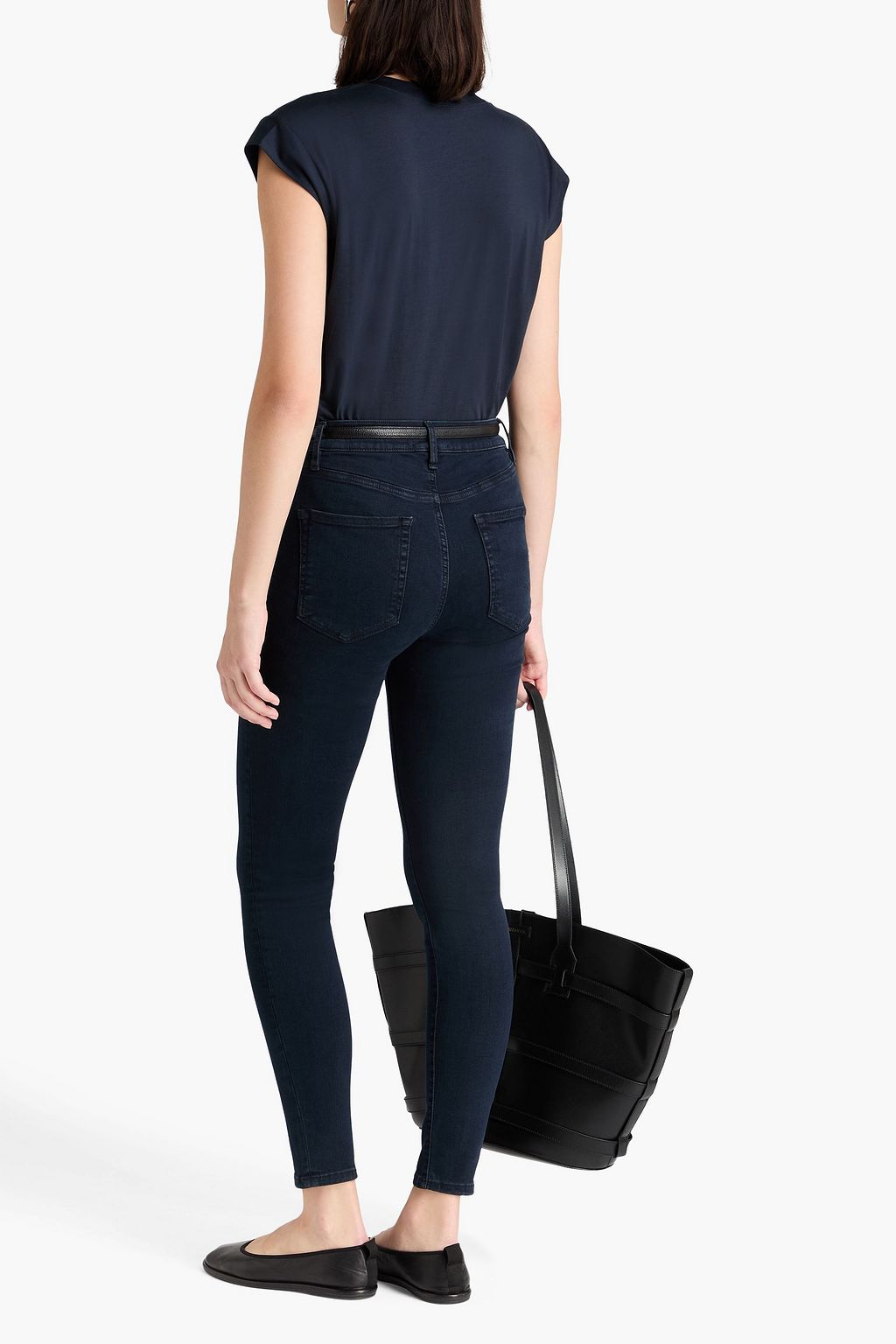 FRAME Le Mid Rise cotton-jersey T-shirt