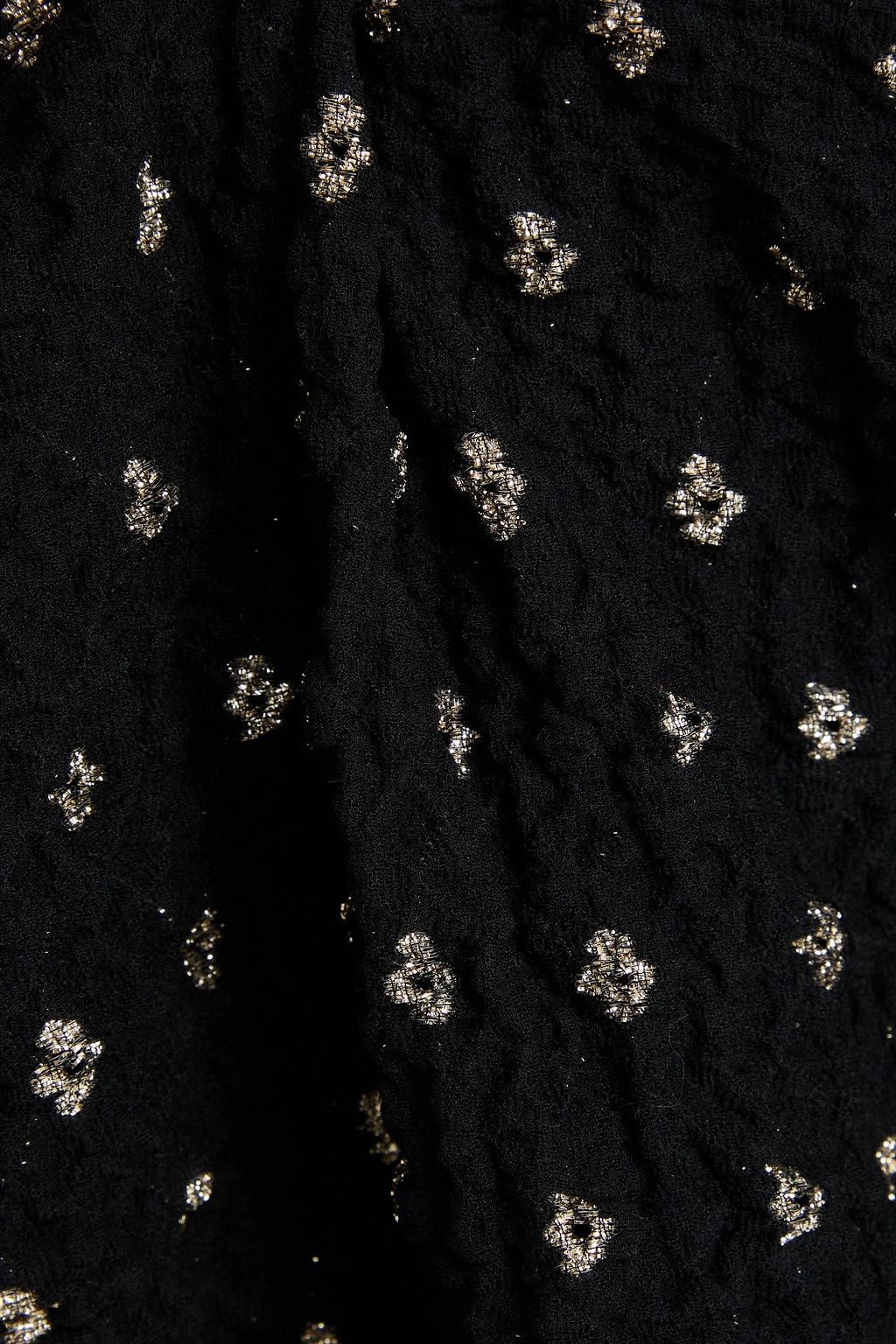 FRAME Oberteil aus Metallic-Seersucker