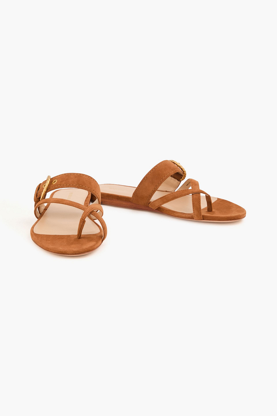  Veronica Beard - Salva Suede Sandals - Brown - Us 6 