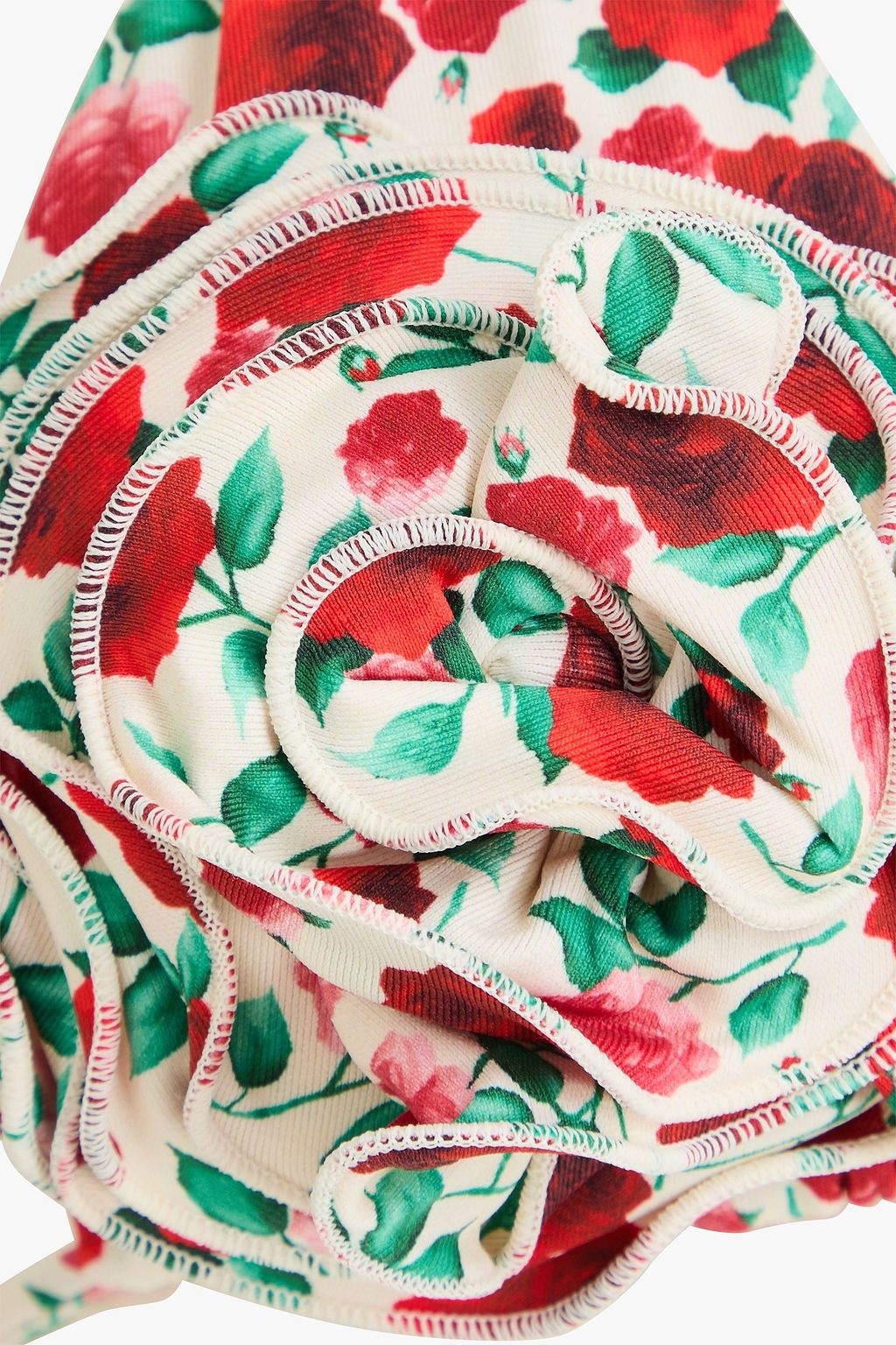 MAGDA BUTRYM توب بيكيني مثلث الشكل مُزيّن بزخارف الأزهار وبطبعات