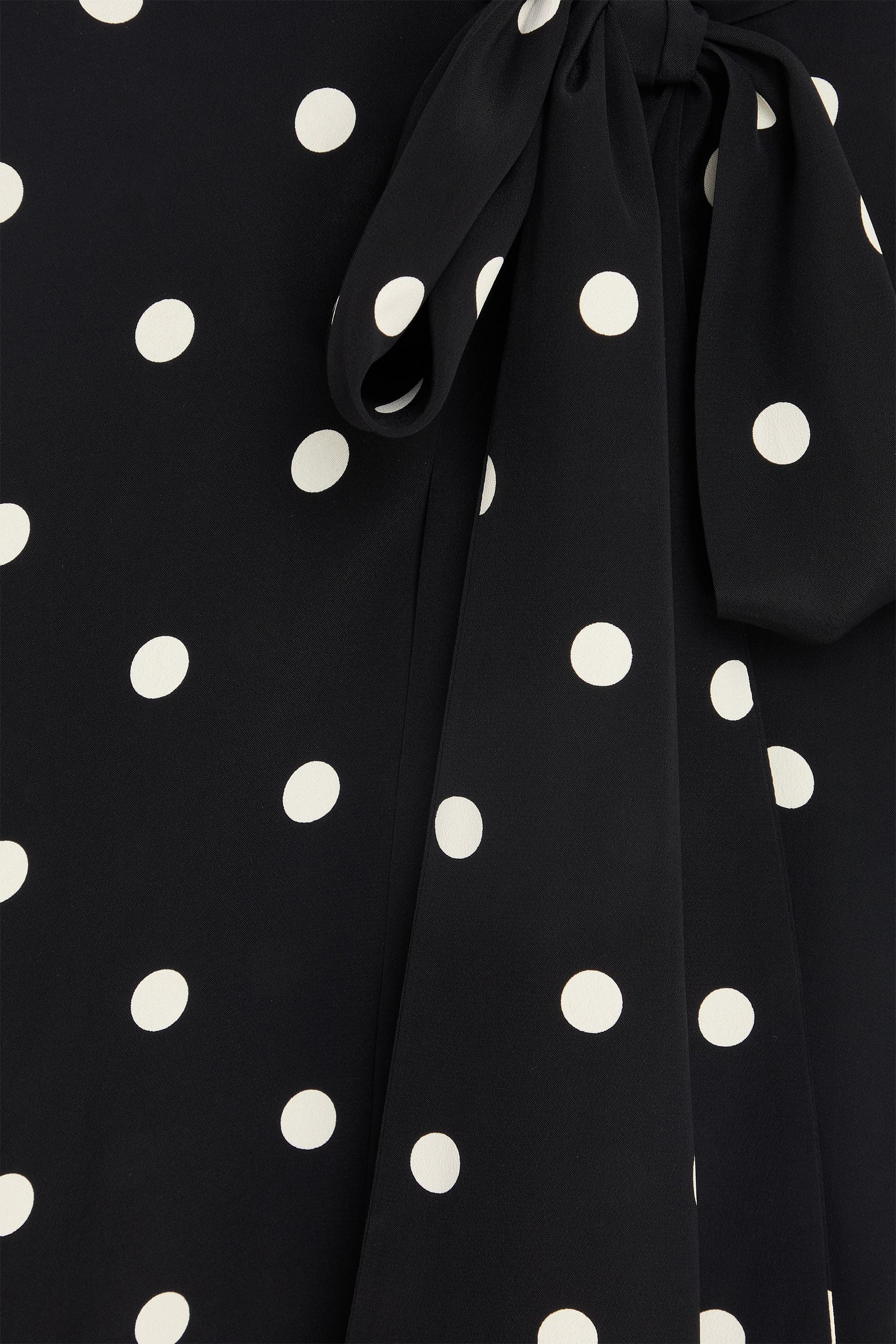 Zimmermann Pussy-bow polka-dot crepe de chine blouse