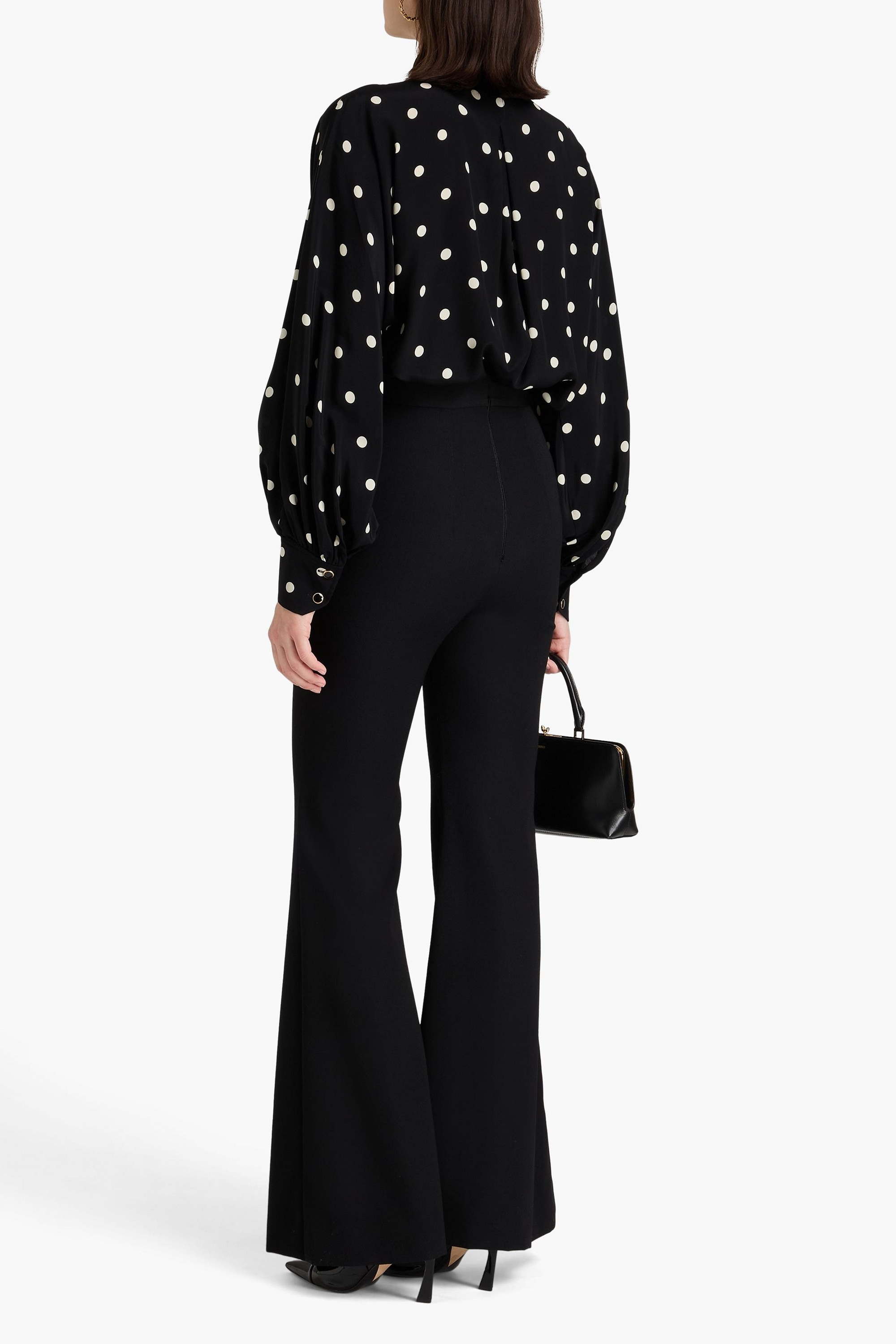 Zimmermann Pussy-bow polka-dot crepe de chine blouse
