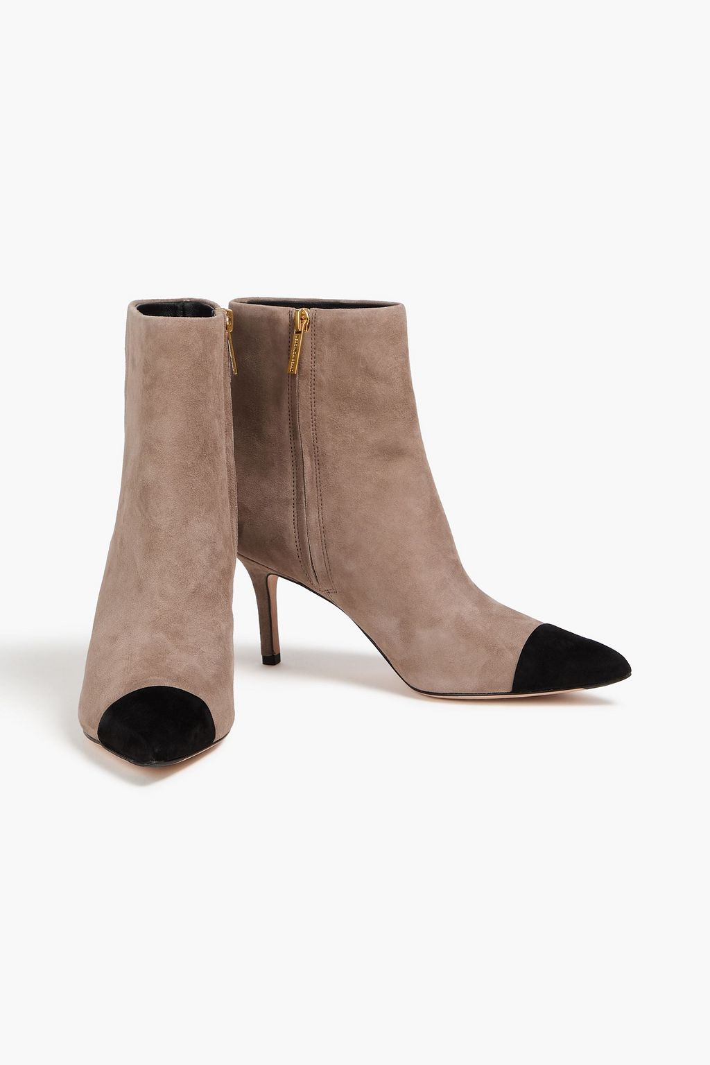 VERONICA BEARD Lisa two-tone suede ankle boots