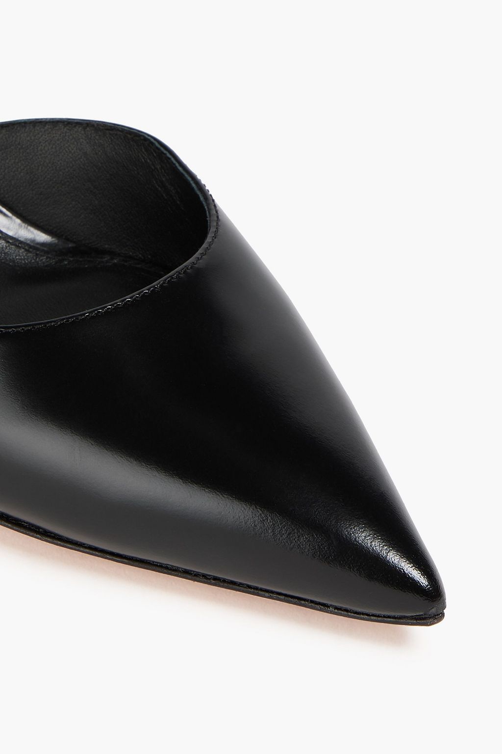 VERONICA BEARD Collette glossed-leather pumps
