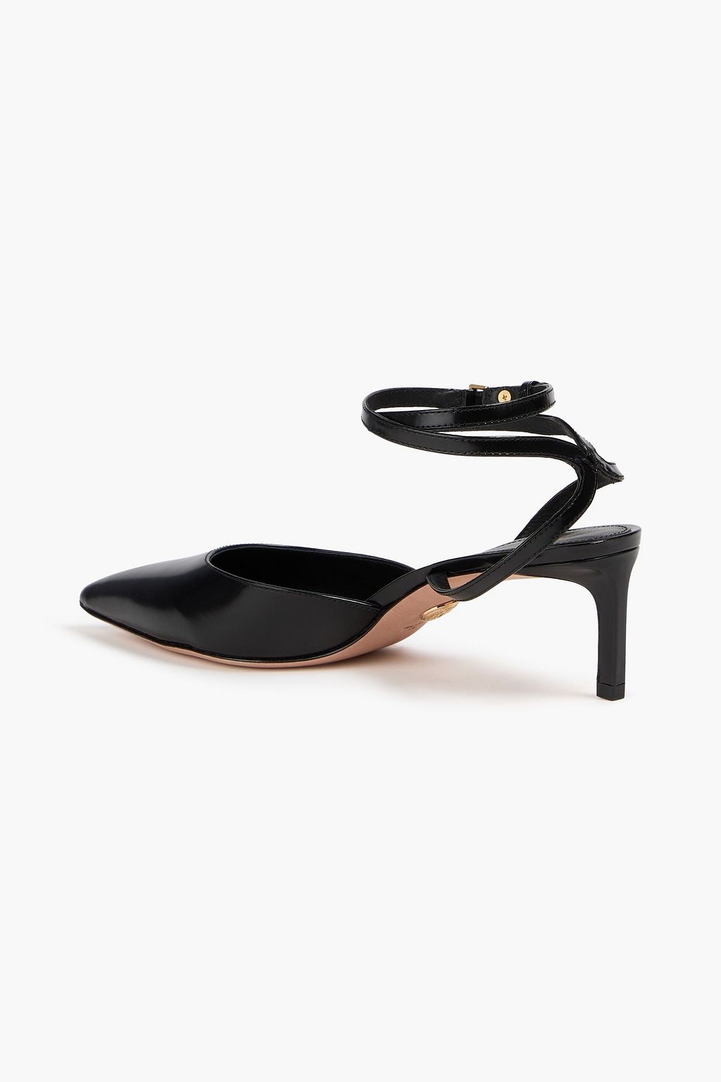 VERONICA BEARD Collette glossed-leather pumps