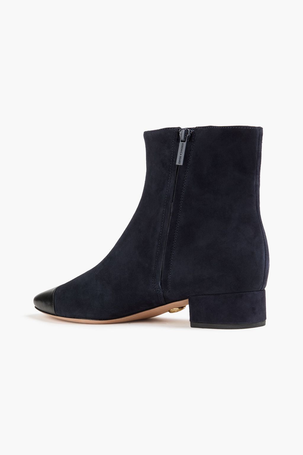 VERONICA BEARD Cecile leather and suede ankle boots