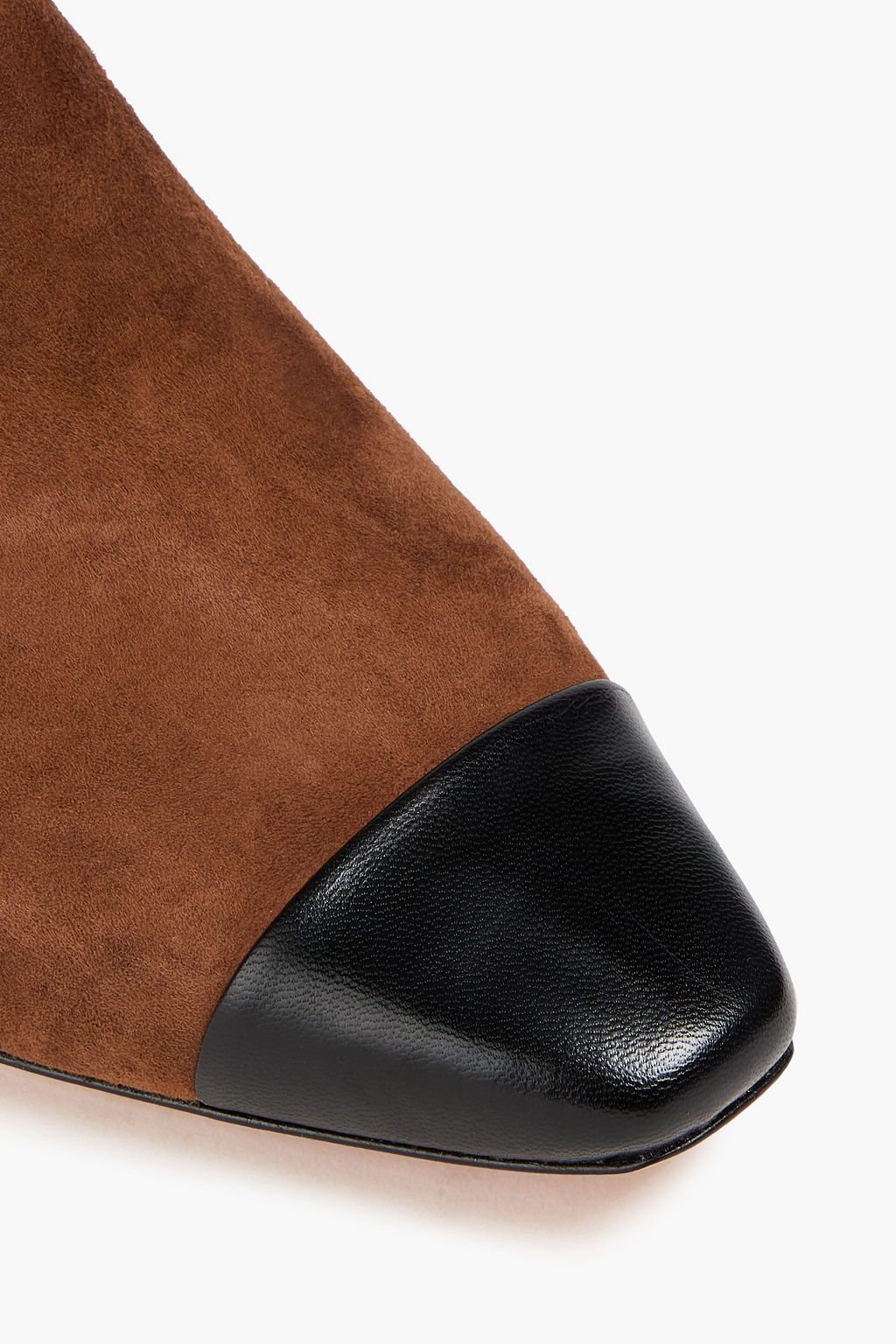 VERONICA BEARD Cecile leather and suede ankle boots