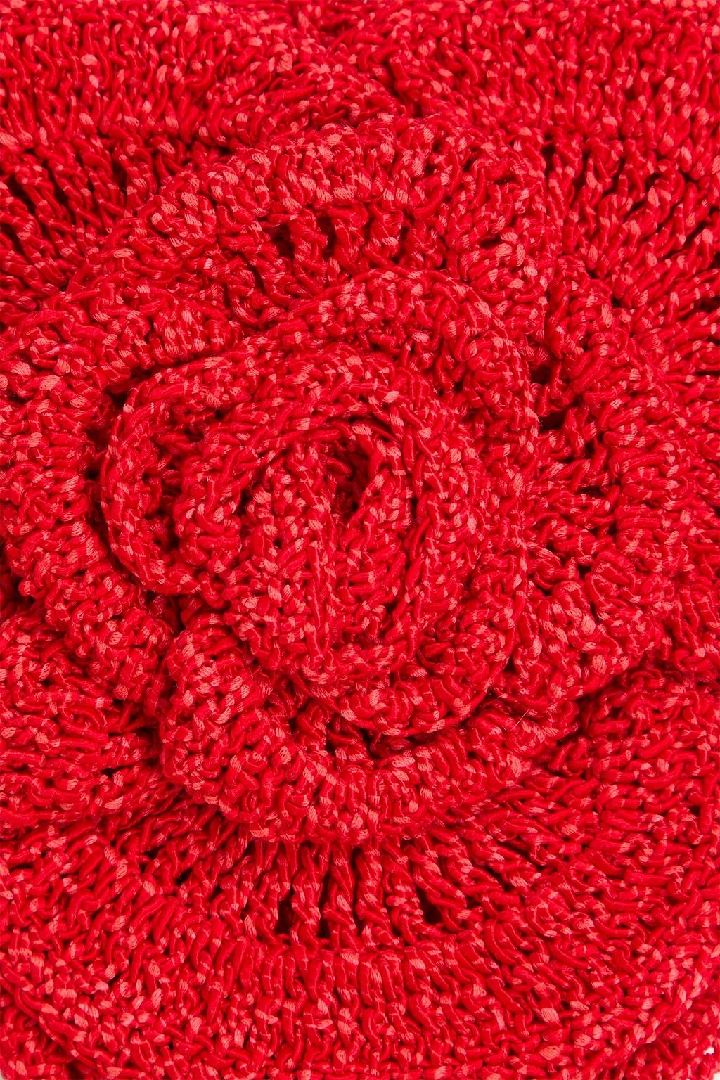 MAGDA BUTRYM قطعة بيكيني سفلية بحبكة كروشيه مُزيّنة بزخارف الأزهار