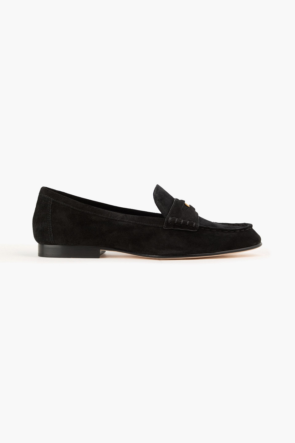 Veronica Beard Embellished Suede Penny Loafers In Black