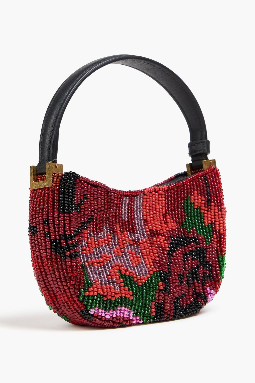 MAGDA BUTRYM Tote Bag „Vesna“ aus Leder mit Zierperlen