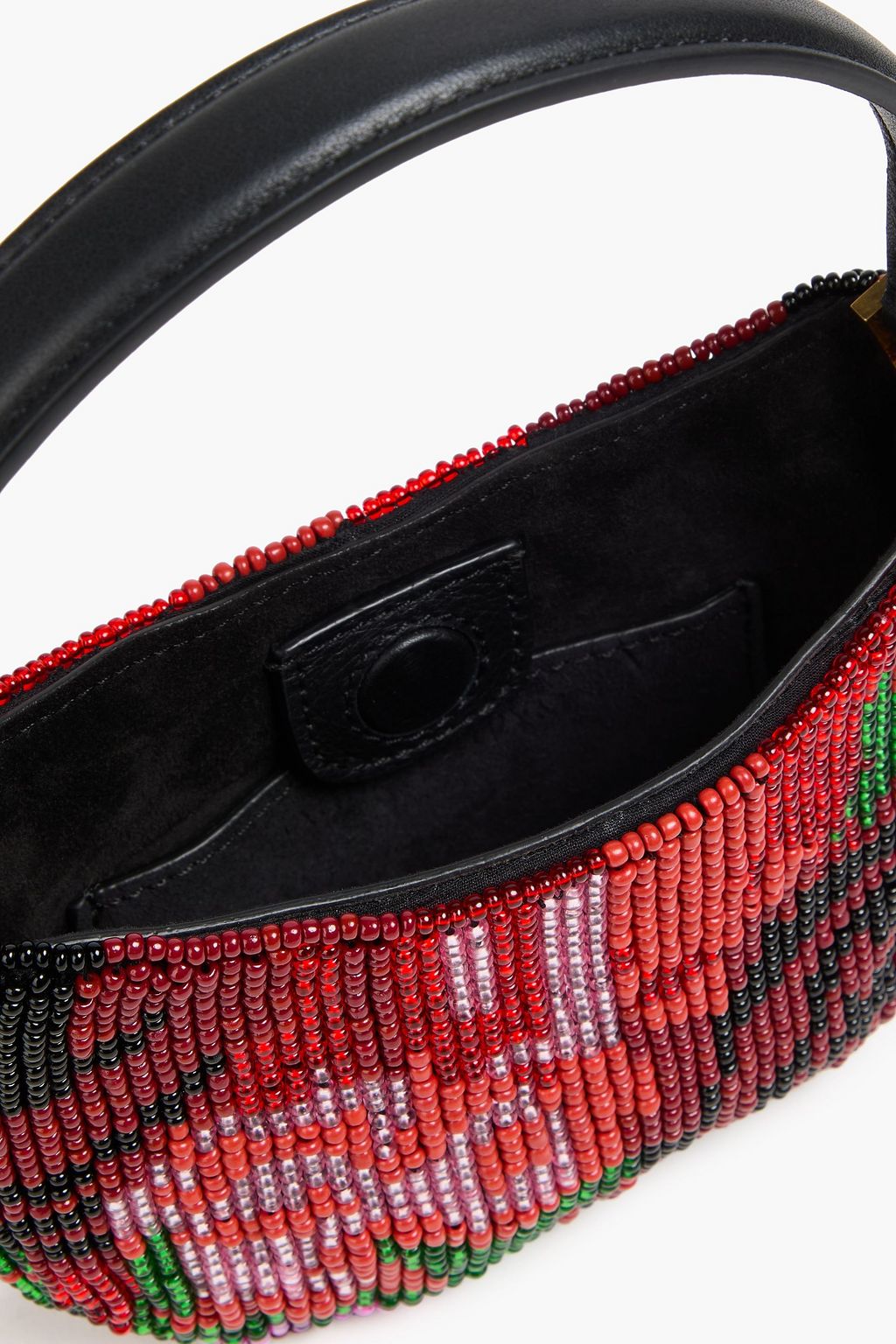 MAGDA BUTRYM Tote Bag „Vesna“ aus Leder mit Zierperlen