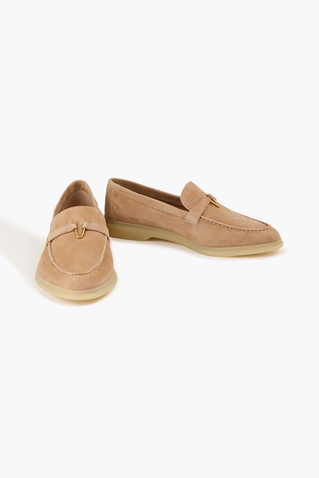 VERONICA BEARD Ailey embellished suede loafers