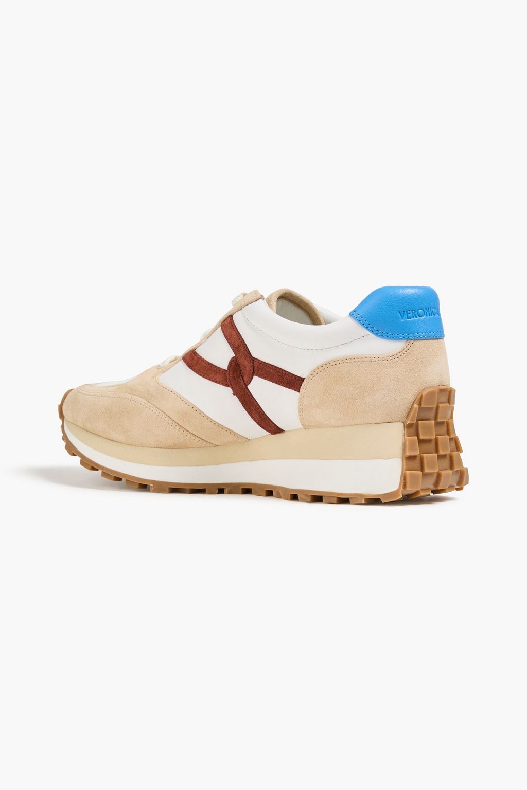 VERONICA BEARD Valentina suede and leather sneakers