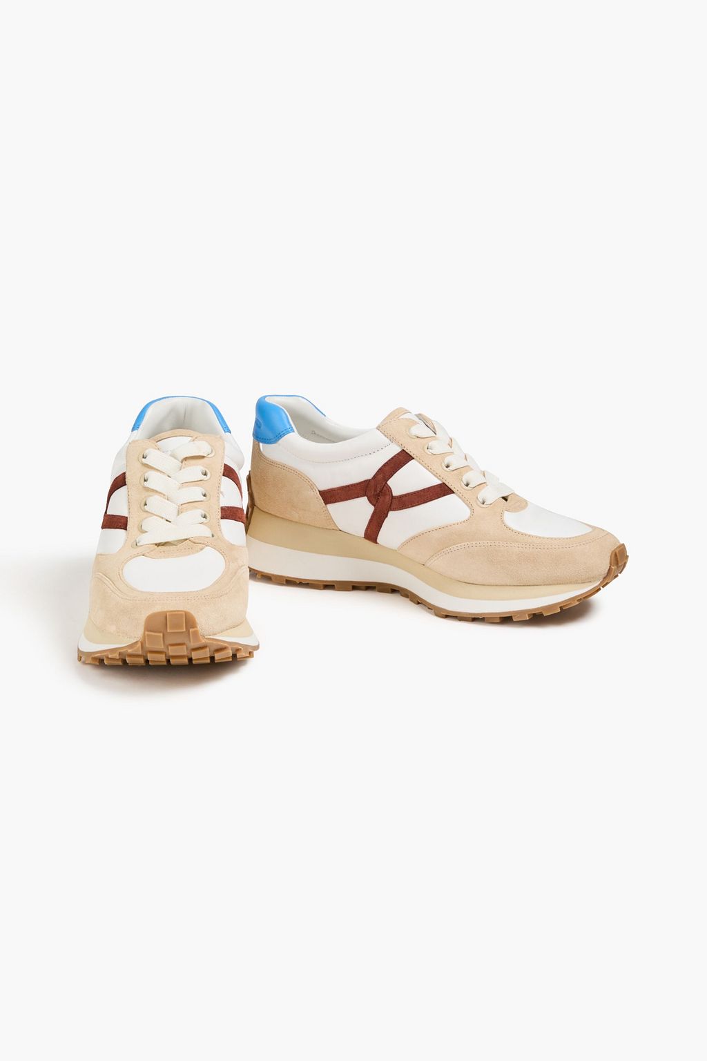 VERONICA BEARD Valentina suede and leather sneakers