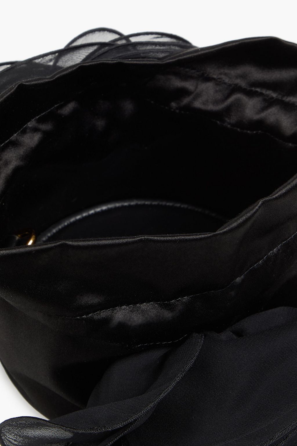 MAGDA BUTRYM Magda small floral-appliquéd satin shoulder bag