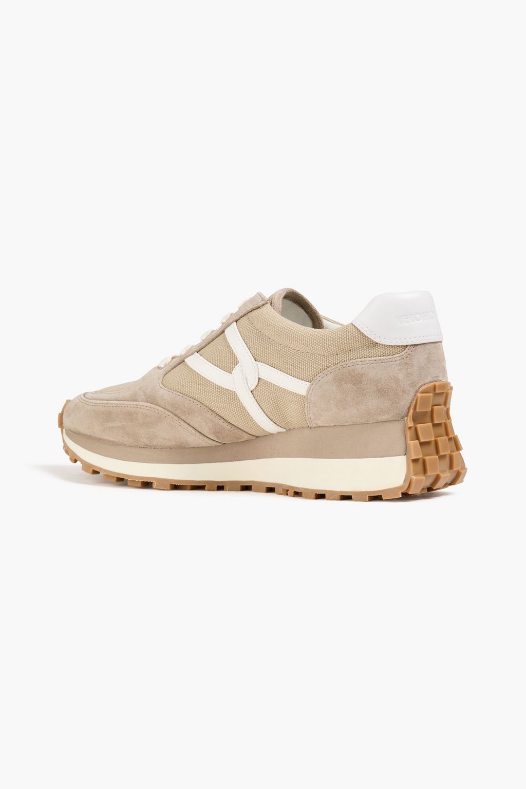 VERONICA BEARD Valentina suede and canvas sneakers