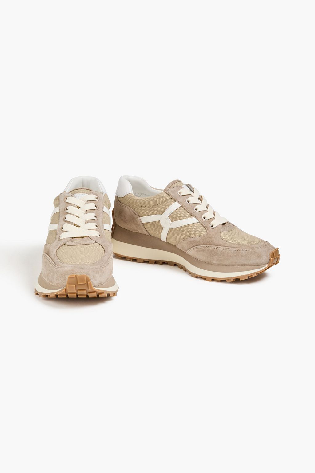 VERONICA BEARD Valentina suede and canvas sneakers