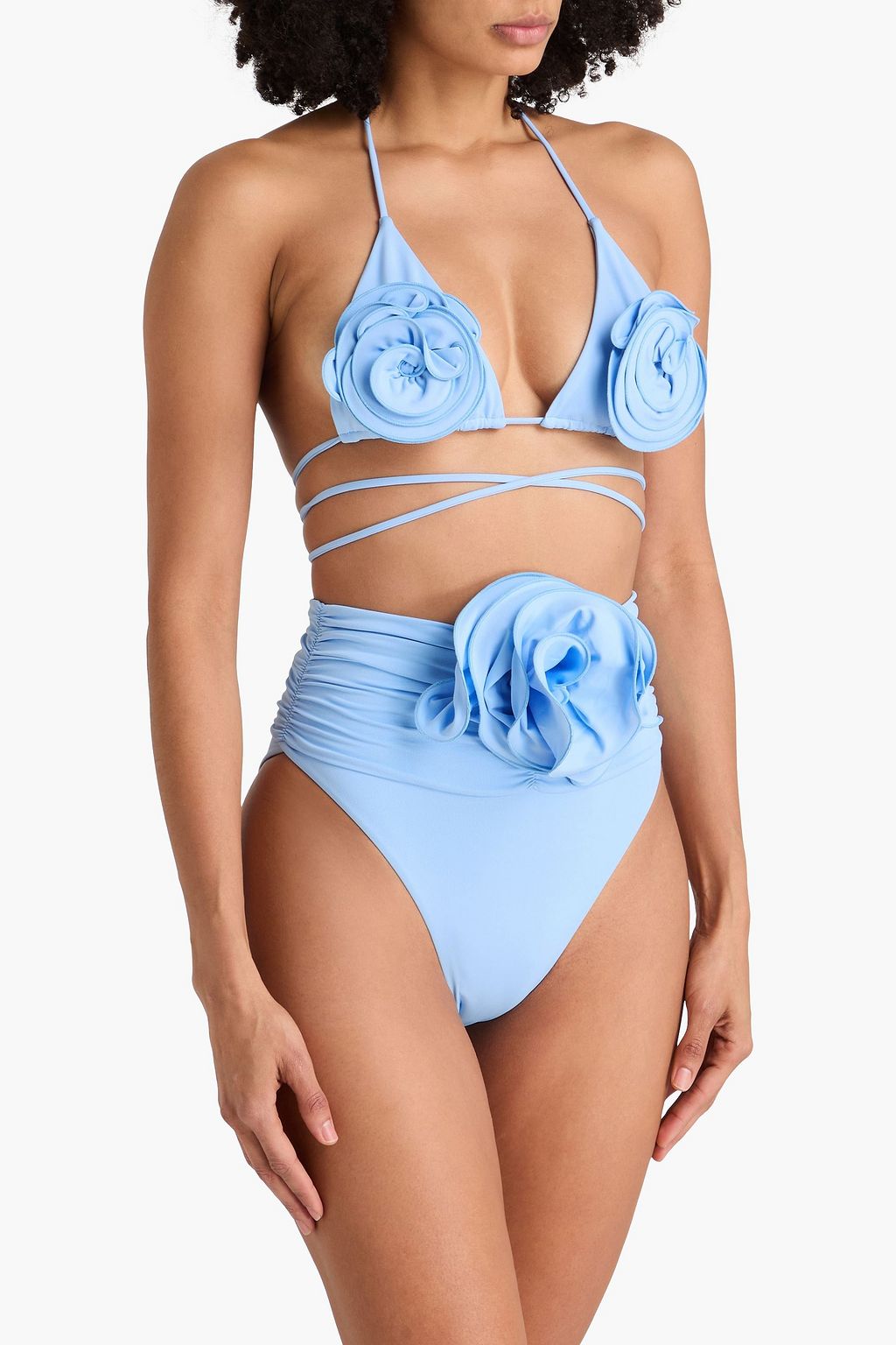 MAGDA BUTRYM توب بيكيني مثلّث الشكل مُزيّن بزخارف الأزهار