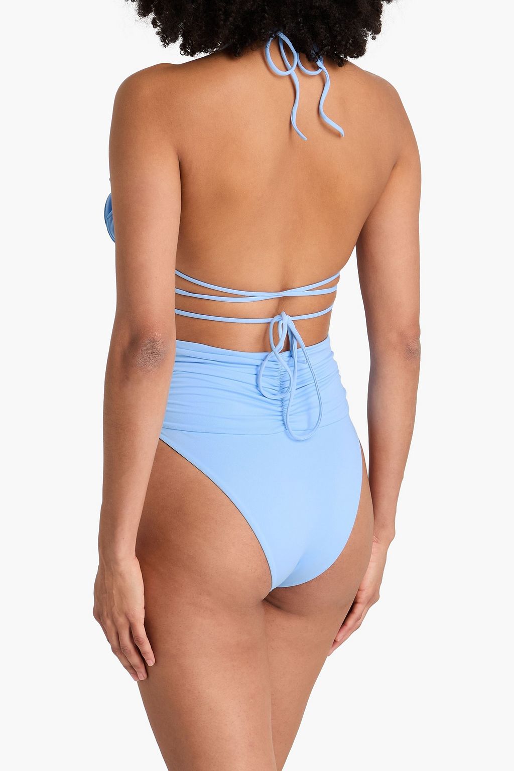 MAGDA BUTRYM قطعة بيكيني سفلية بتأثير مزموم مُزيّنة بزخارف الأزهار