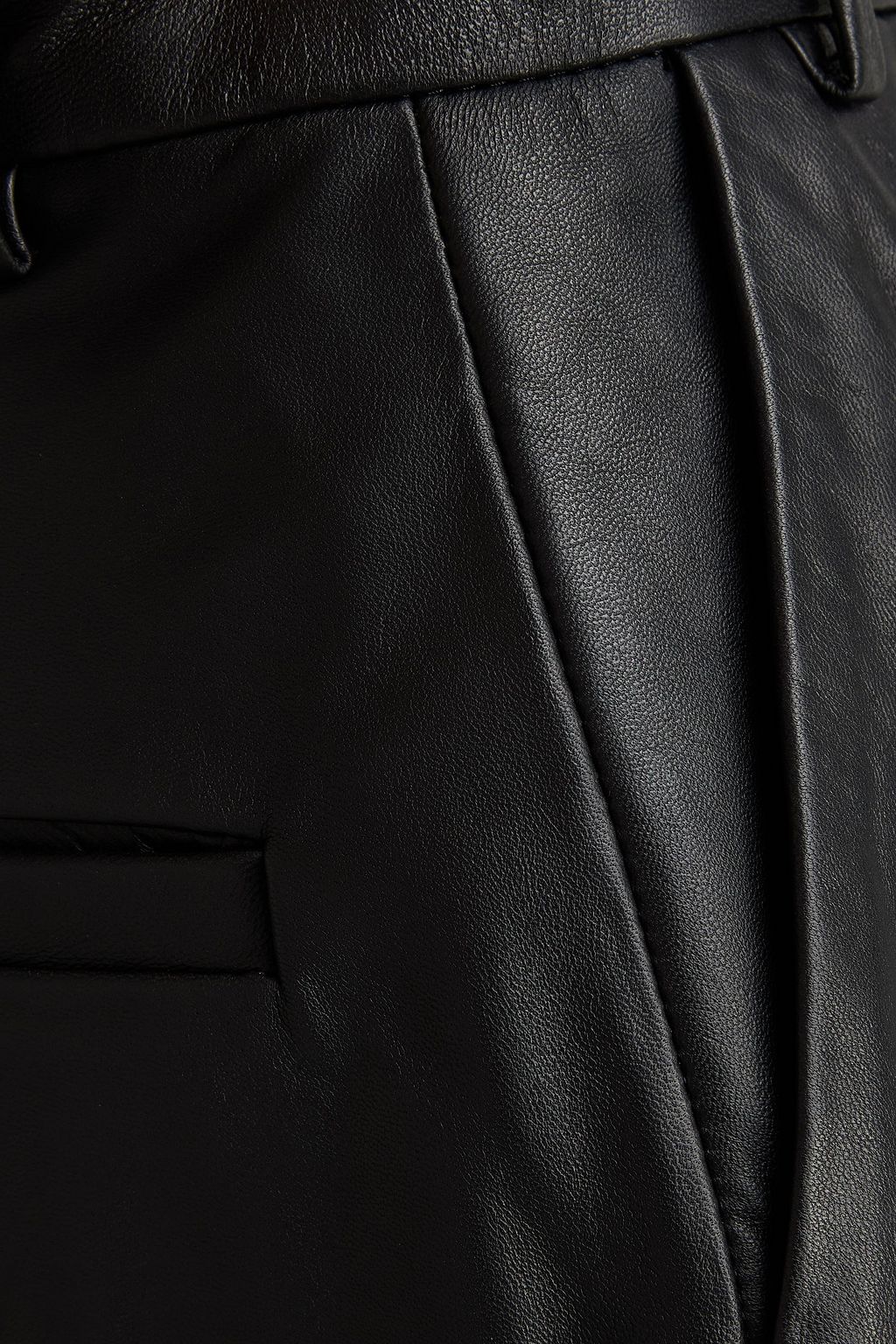 TOVE Emma cropped leather tapered pants